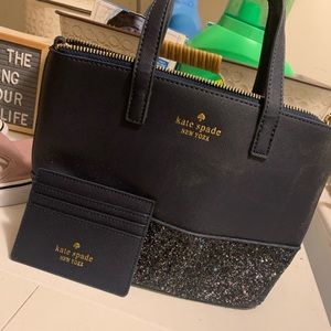 Kate spade small bag and matching card holder